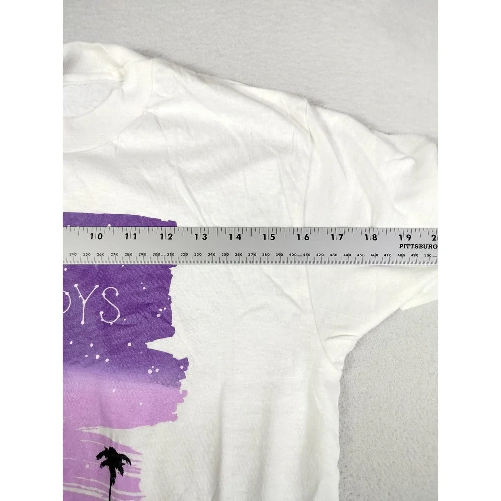 Vintage Champion Beach Boys REO Shirt Mens Medium White Stargate 88 Band Tee - Picture 7 of 9